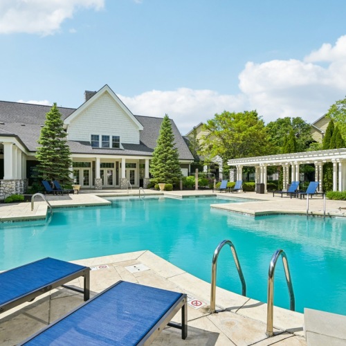 Relax in our infinity saltwater pool